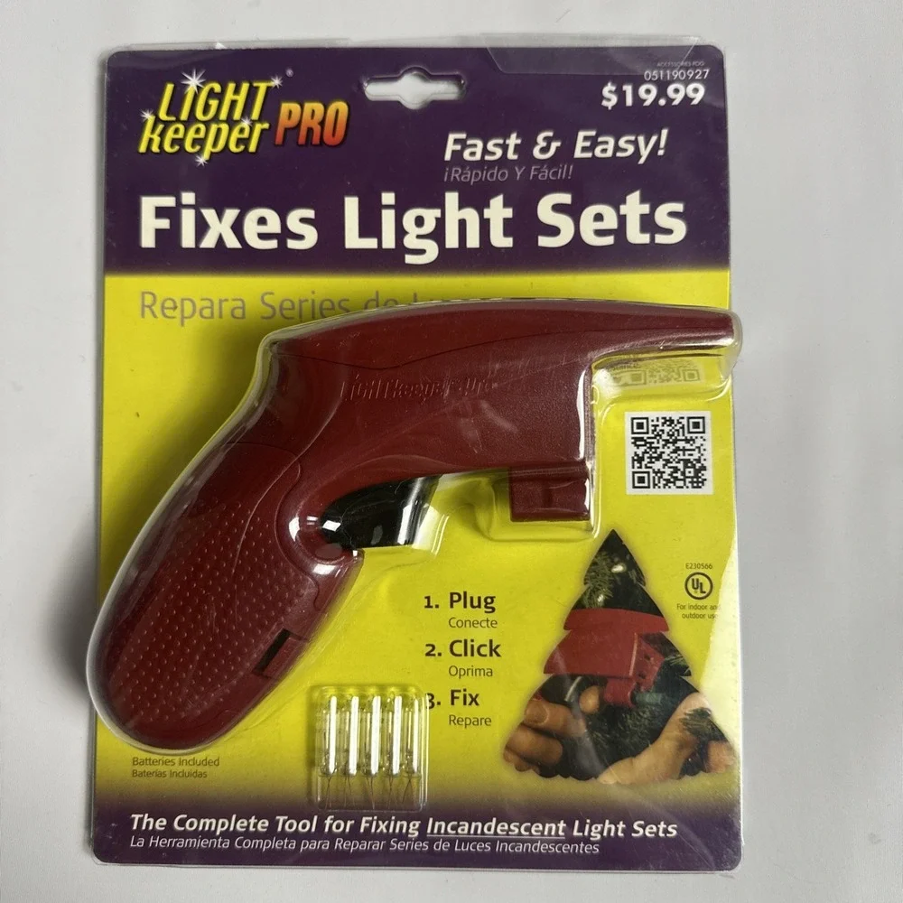 Light Keeper Pro Repair Tool Fix Christmas Incandescent String Patio NEW